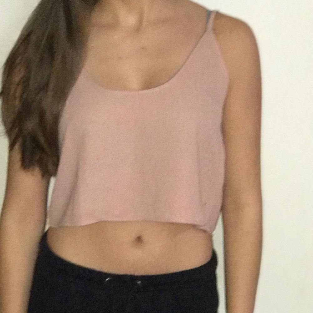Cropped Pink Loose Cami